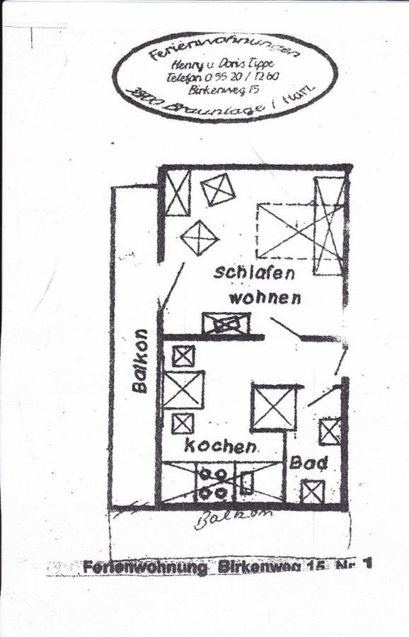 Appartamento Haus Tippe Braunlage Esterno foto